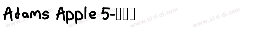Adams Apple 5字体转换